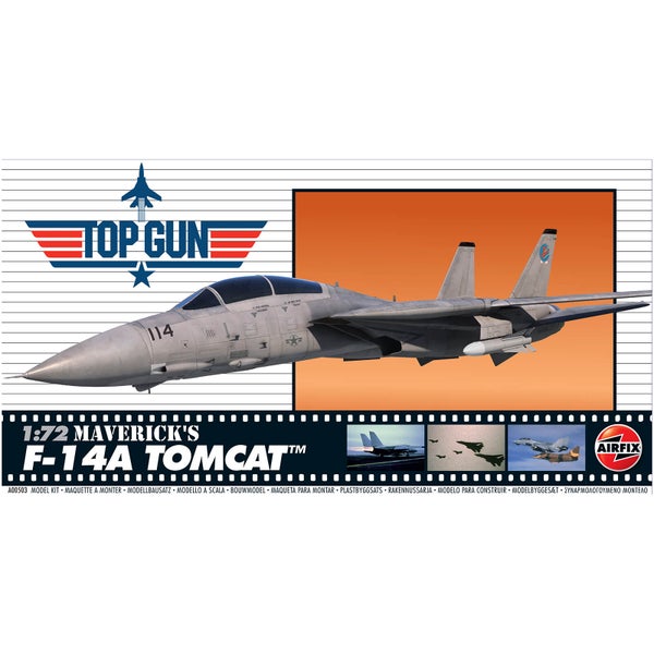 Modèle du Kit Maverick's F-14A Tomcat Plastic - Top Gun, échelle 1/72