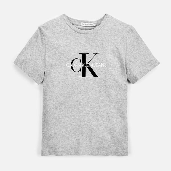 Calvin Klein Kids' Monogram Logo T-Shirt - Light Grey