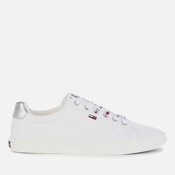 Tommy Jeans Women's Hazel Casual Canvas Trainers - White