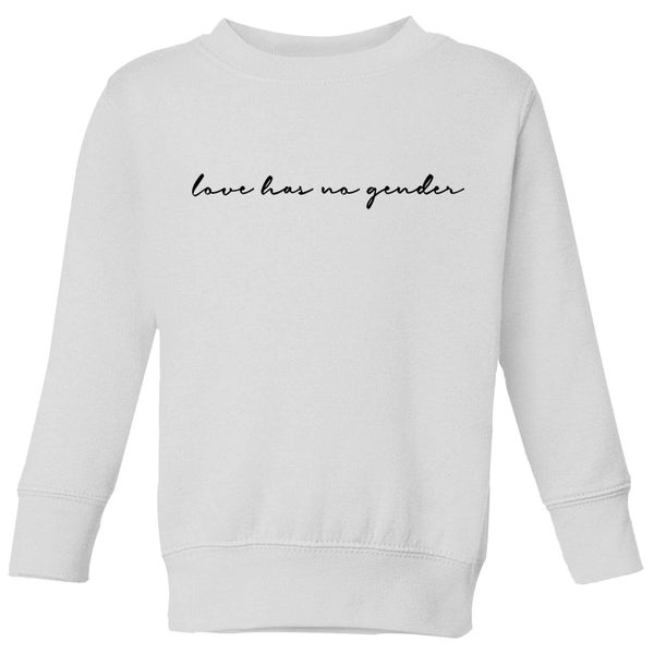Miss Greedy Love Has No Gender Kids' Sweatshirt - White