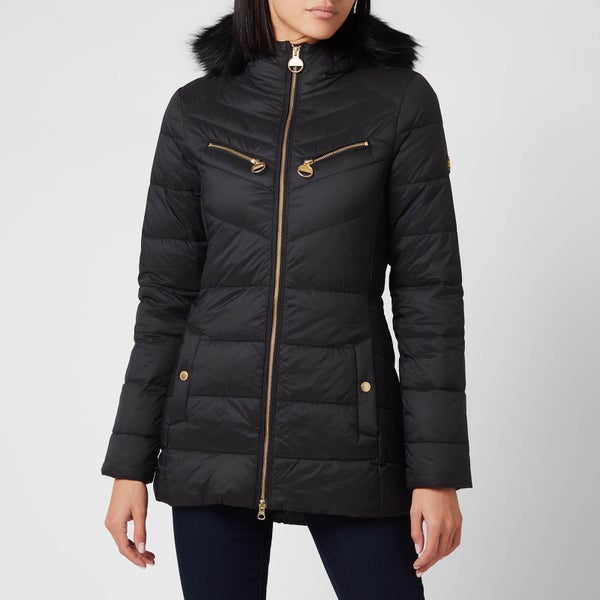 Barbour International Women's Grounding Quilt Coat - Black