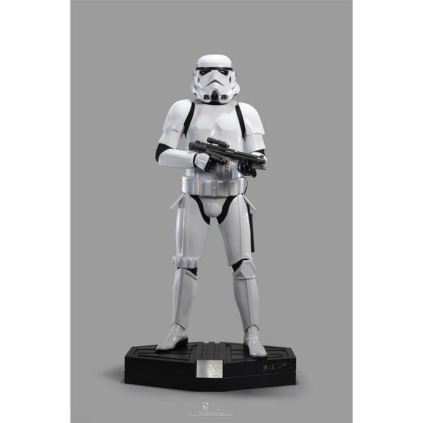 PureArts Star Wars Statuette de collection Original Stormtrooper 63 cm, échelle 1/3 -