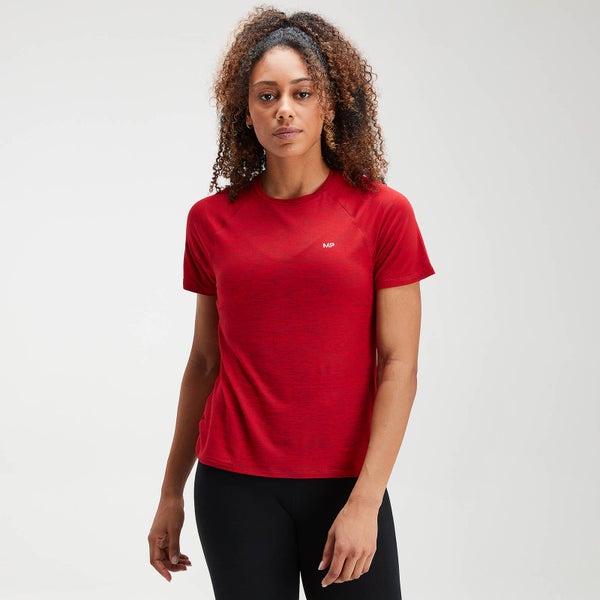 MP sieviešu Performance sporta t-krekls — Tumši sarkans - XXS