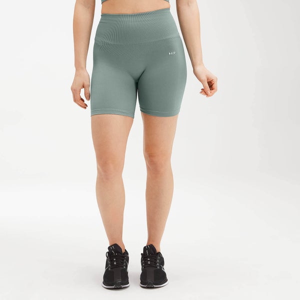 MP Women's Shape Seamless Ultra Cycling Shorts - Washed Green - L