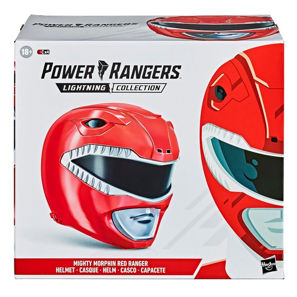 Hasbro Power Rangers Lightning Collectie Mighty Morphin Rode Ranger Helm 1:1 Replica
