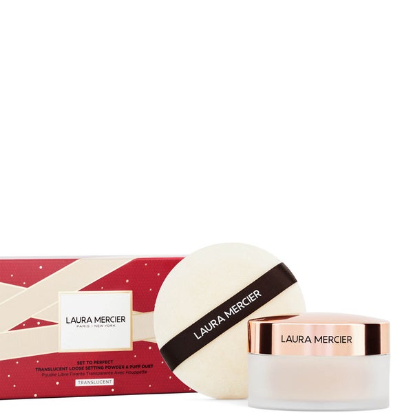 Laura Mercier Set to Perfect Translucent Loose Setting Powder and Puff Set - Translucent 29g (Worth £56.00)