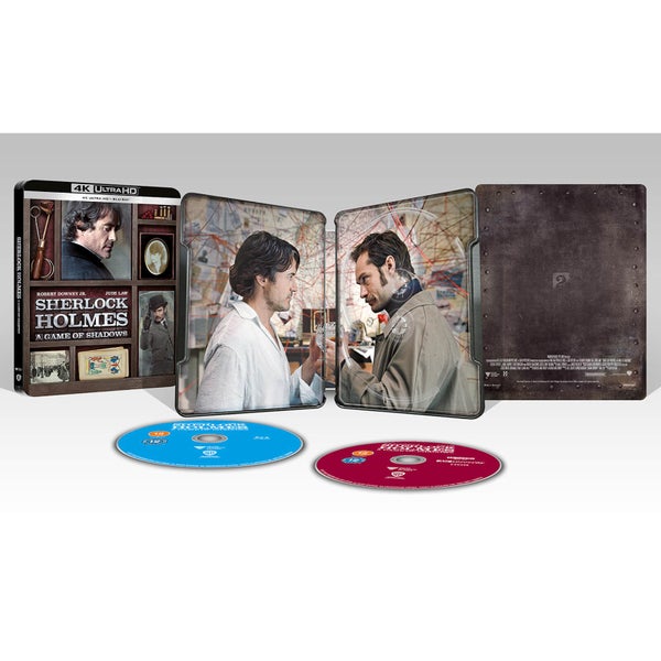 Sherlock Holmes : Jeu des Ombres - 4K Ultra HD Coffret, exclusivité Zavvi (Blu-ray 2D inclus)