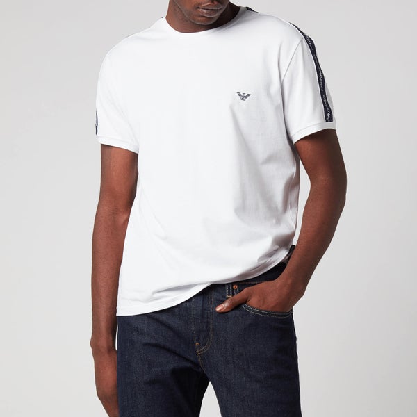 Emporio Armani Men's Twin Pack Logoband T-Shirt - White