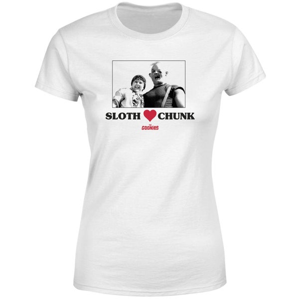 T-shirt The Goonies Sloth Love Chunk - Blanc - Femme