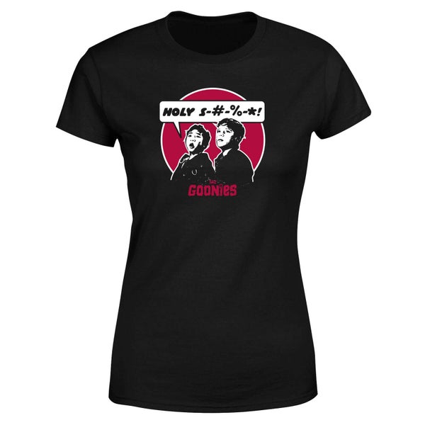 T-shirt The Goonies Holy S#!T - Noir - Femme