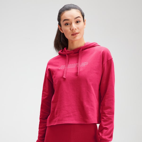 MP Women's Outline Graphic Hoodie - Virtual Pink - XXS