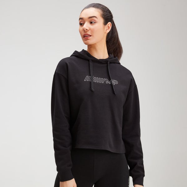 MP Women's Outline Graphic Hoodie - Black - XXL