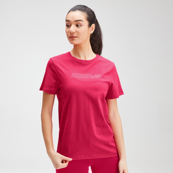 MP Damen Outline Grafik T-Shirt - Virtual Pink