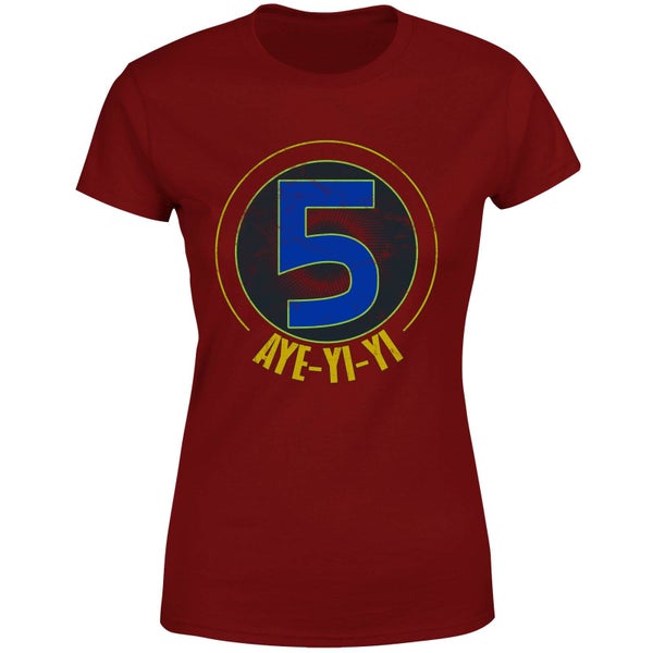 Power Rangers Alpha-5 Logo Women's T-Shirt - Burgundy