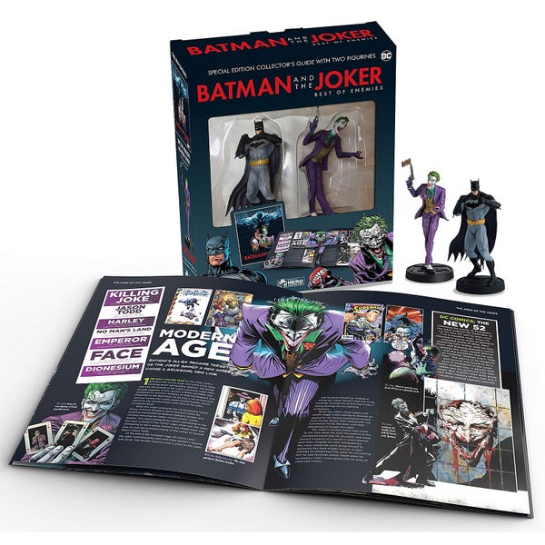 Eaglemoss DC Comics Livre broché Batman et Le Joker Édition Spéciale, 2 Figurines Inclus
