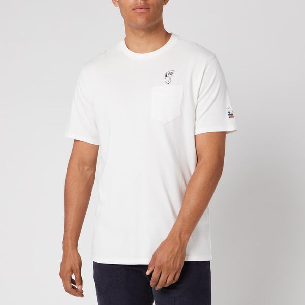 Levi's X Peanuts Men's Relaxed Fit Pocket T-Shirt - Backflip Snoopy