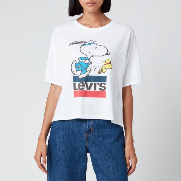 Levi's X Peanuts Women's Graphic Boxy T-Shirt - Snoopy Torch Runner