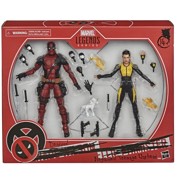 Hasbro Marvel Legends X-Men pack de 2 Figurines articulées Deadpool NegasonicTeenage Warhead