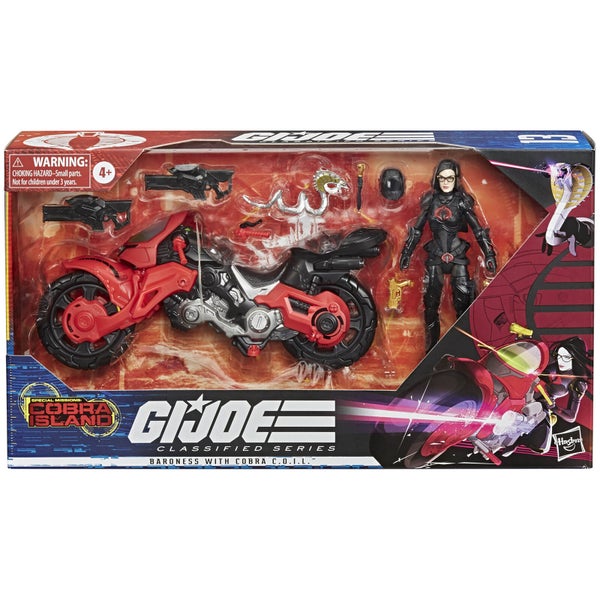 Hasbro G.I. Joe Classified Series Baroness with C.O.I.L. Figure and Vehicle