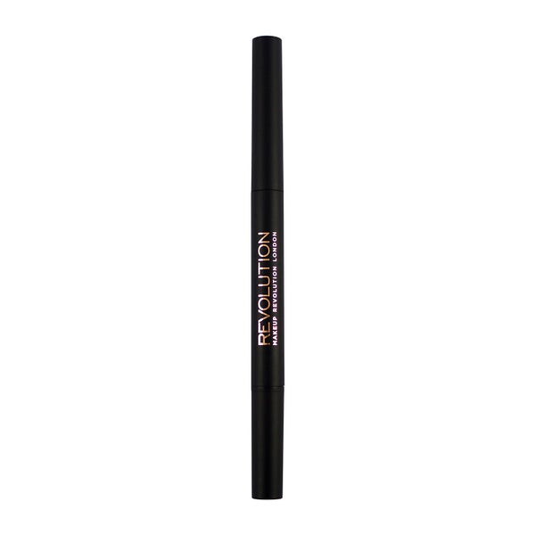 Makeup Revolution Duo Brow Pencil - Dark Brown