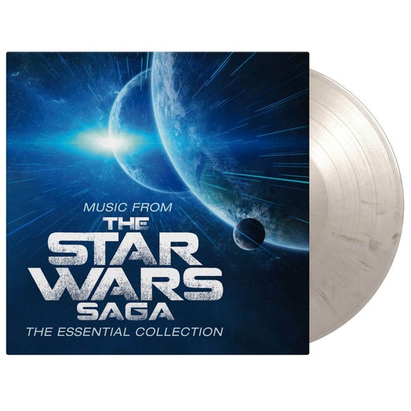 Music From The Star Wars Saga - The Essential Collection White and Black Marbeled Vinyl