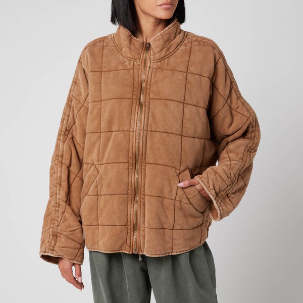 Free People Women's Dolman Quilted Knit Jacket - Toasted Coconut
