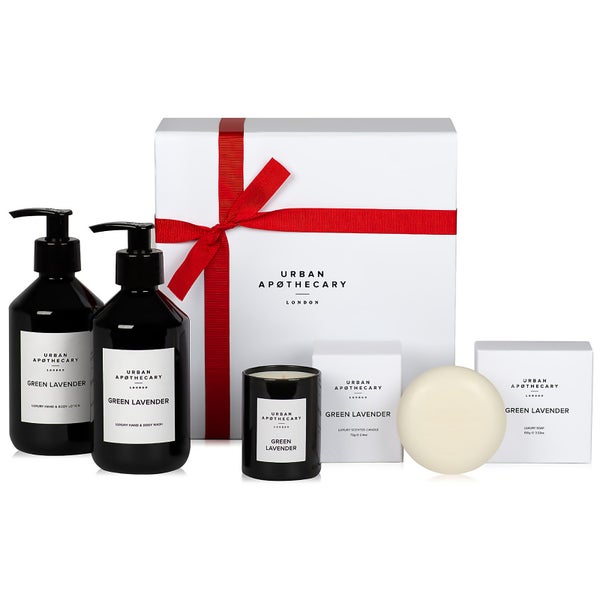 Urban Apothecary Green Lavender Luxury Bath and Body Gift Set (4 Pieces)