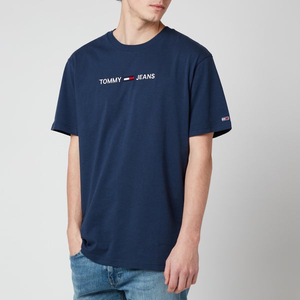 Tommy Jeans Men's Straight Logo T-Shirt - Twilight Navy