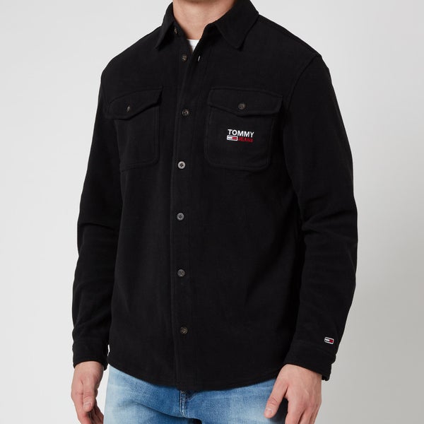 Tommy Jeans Men's Polar Fleece Shirt - Black