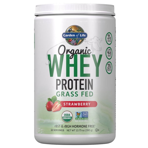 Organic Grass Fed Whey Protein - Strawberry - 393.5g