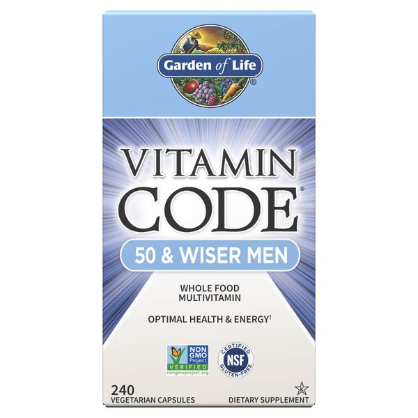Garden of Life Vitamin Code Men 50+ and Wiser - 240 Capsules