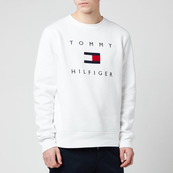 Tommy Hilfiger Men's Flag Sweatshirt - White
