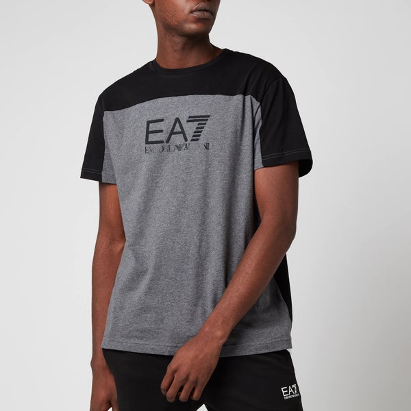 Emporio Armani EA7 Men's Panelled T-Shirt - Black