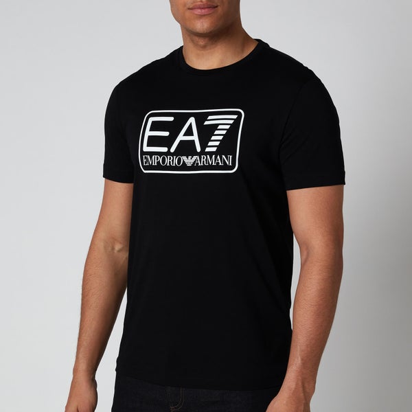 Emporio Armani EA7 Men's Large Logo T-Shirt - Black