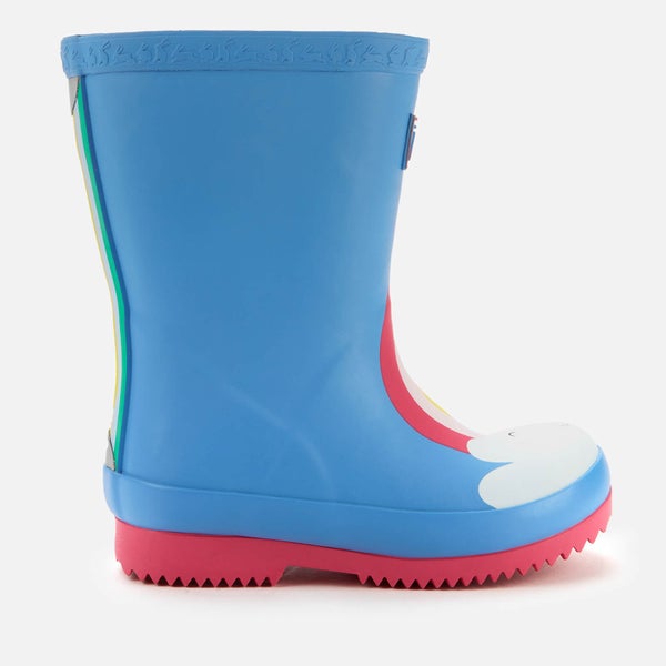 Joules Toddlers' Welly Print Wellies - Blue Rainbow