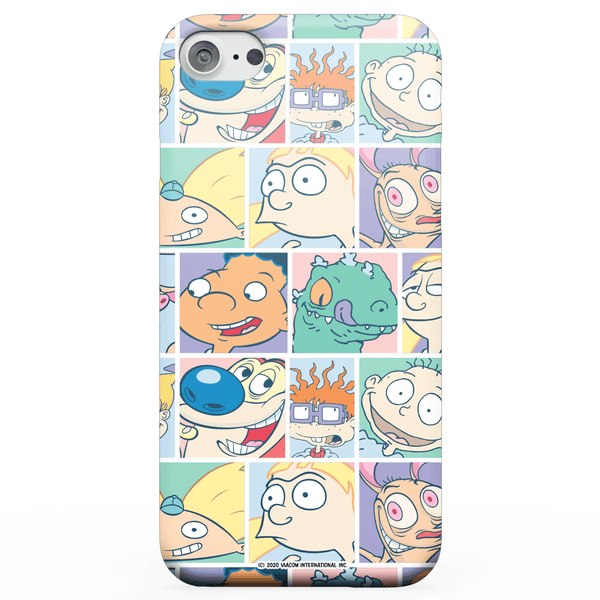 Coque Smartphone Nickelodeon Cartoon Grid pour iPhone et Android