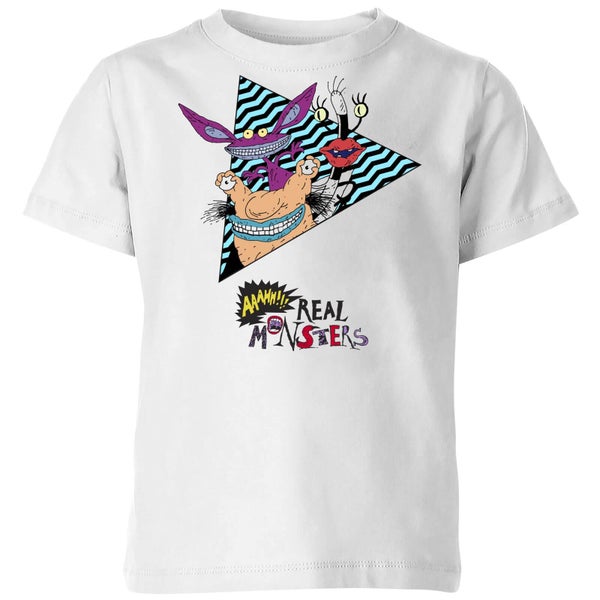 AAAHH Real Monsters Kids' T-Shirt - Wit - 134/140 (9-10 jaar)