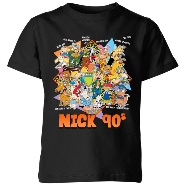 T-shirt Nickelodeon Nostalgia - Noir - Enfants
