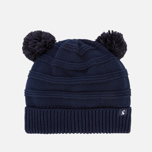 Joules Babies' Pom Pom Knitted Hat - French Navy