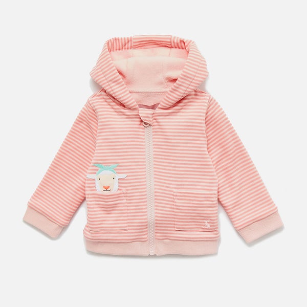 Joules Babies' Tenley Zip Sweatshirt - Pink Sheep