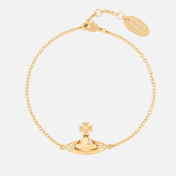Vivienne Westwood Women's Pina Bas Relief Bracelet - Gold Crystal