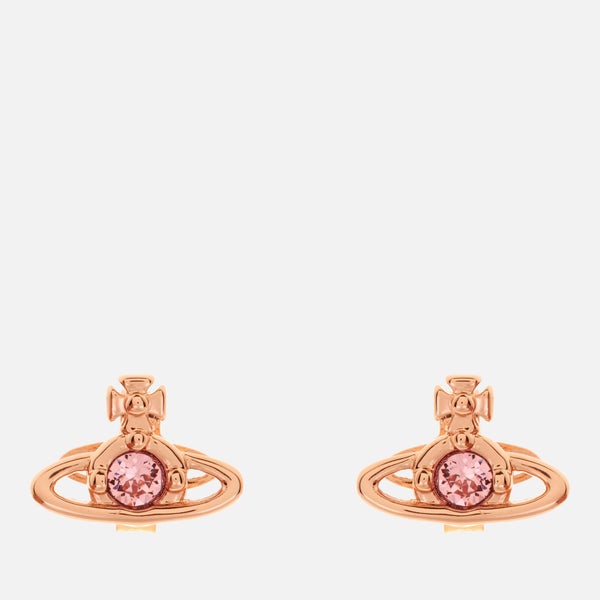 Vivienne Westwood Women's Nano Solitaire Earrings - Pink Gold Light Rose
