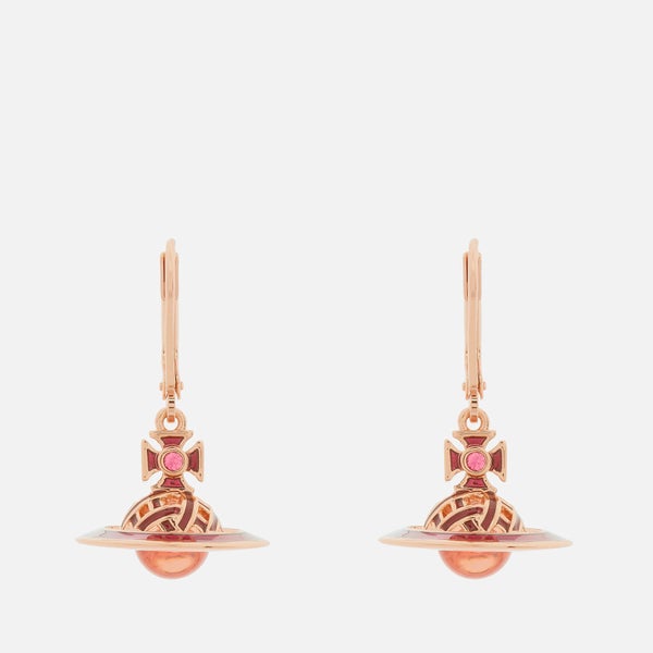 Vivienne Westwood Women's Rodica Small Orb Earrings - Pink Gold Light Rose Pink Rose