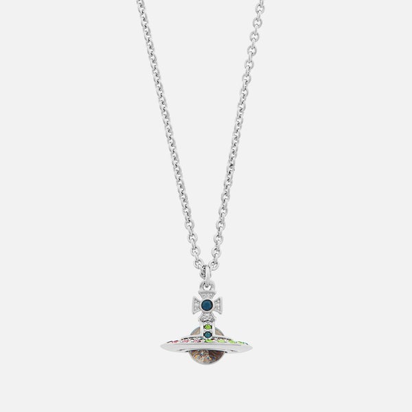 Vivienne Westwood Women's Claretta Small Orb Pendant - Rhodium Multi Blue Crystal