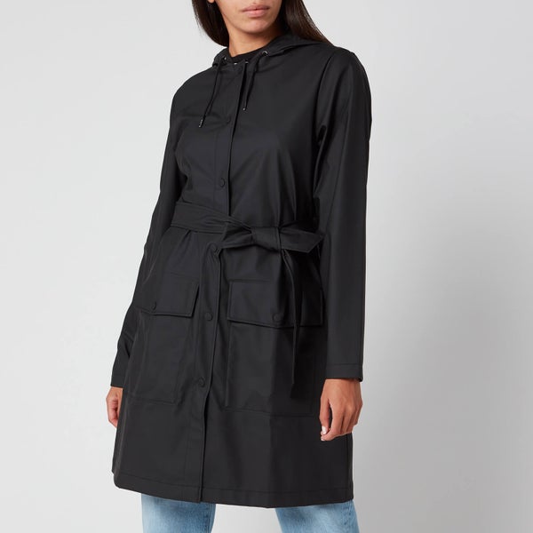 RAINS Belt Jacket - Black