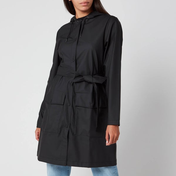 Rains Belt Jacket - Black