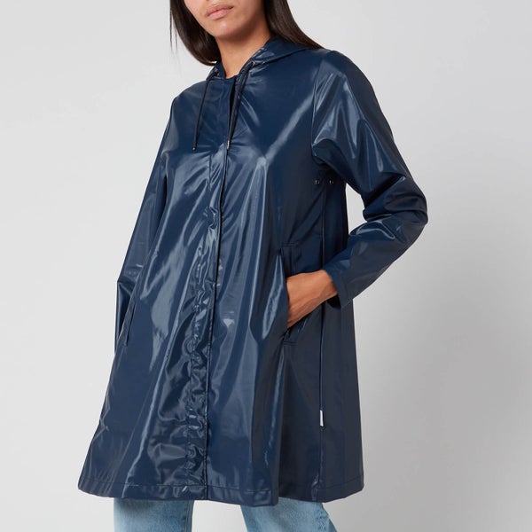 Rains Aline Jacket - Shiny Blue