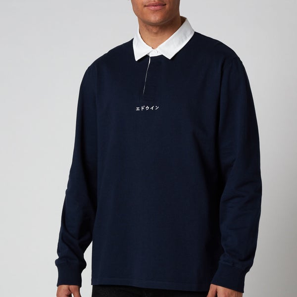 Edwin Men's Front Five Polo Shirt - Navy Blazer