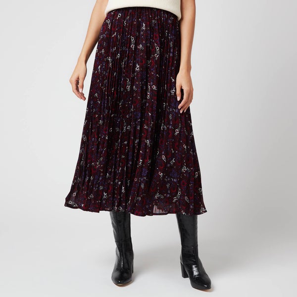 MICHAEL Michael Kors Women's Zinnia Paisley Pleated Skirt - Multi