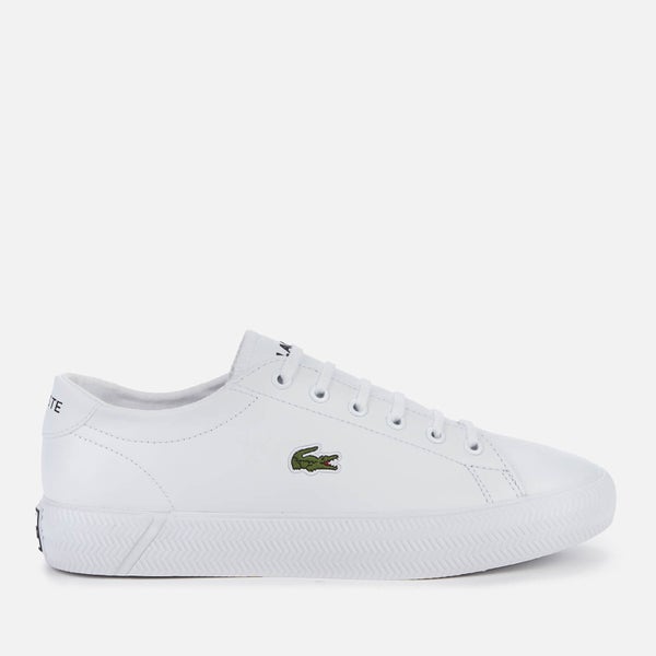 Lacoste Women's Gripshot 0120 3 Leather Chunky Trainers - White/White